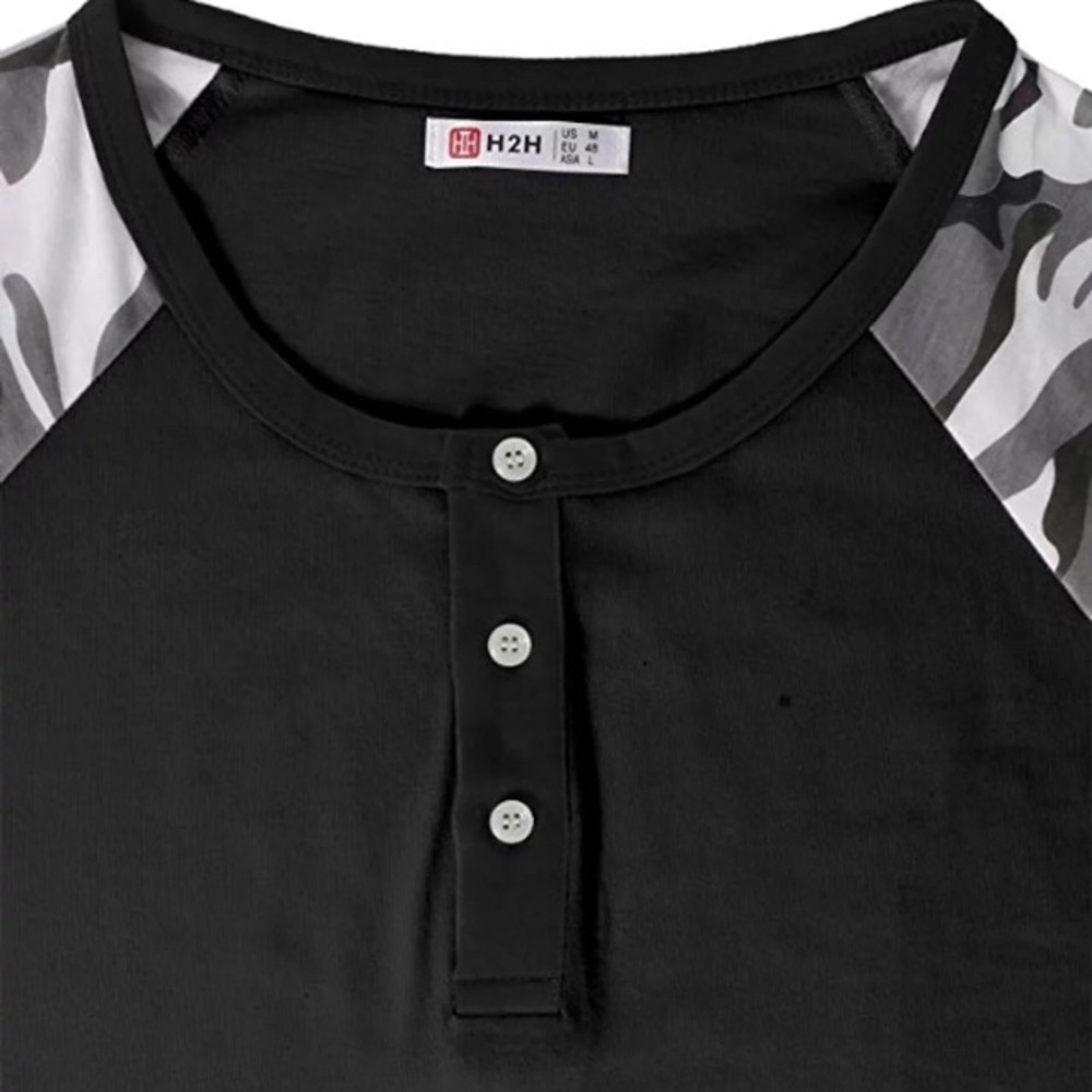 Black Athletic Raglan - Picture 2 of 3